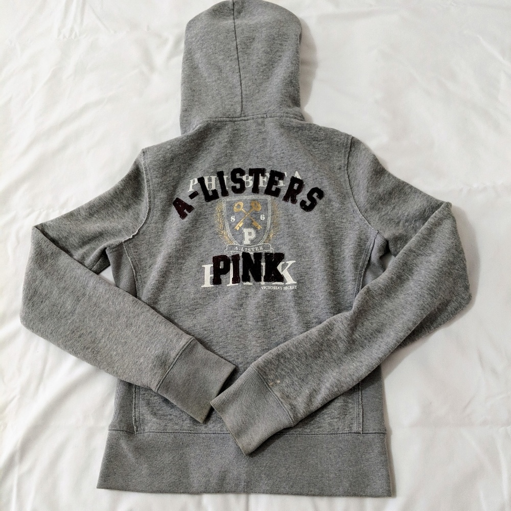 Victoria's Secret PINK Grey Full Zip Jacket